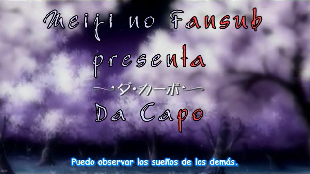 D.C.: Da Capo (Meiji no Fansub)