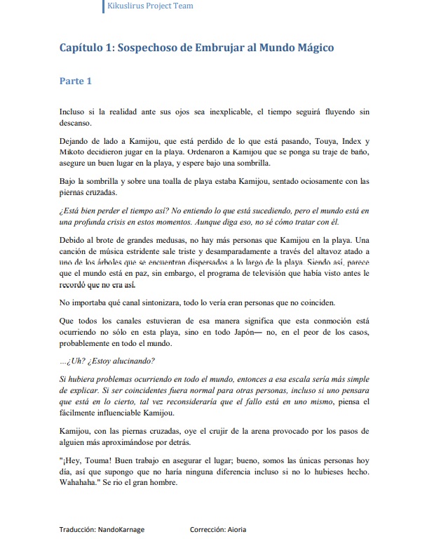 Toaru Majutsu no Index