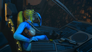 Samus on a Strange Alien Planet